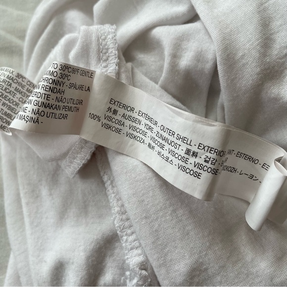 Stradivarius | extra long high-low white tank top, S - Picture 10 of 12